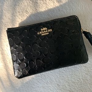 Black Coach Wristlet